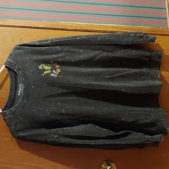 Butterfly Good Things Take Time, distressed oversized sweatshirt, drop shoulder - Picture 1 of 7